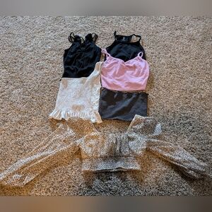 6 crop tops size S